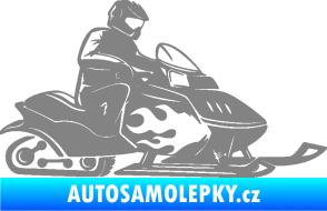 Samolepka Sněžný skútr pravá šedá