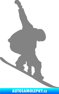 Samolepka Snowboard 018 pravá šedá