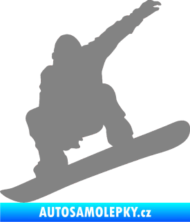 Samolepka Snowboard 021 levá šedá