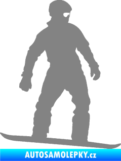 Samolepka Snowboard 024 pravá šedá
