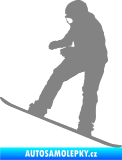Samolepka Snowboard 030 levá šedá
