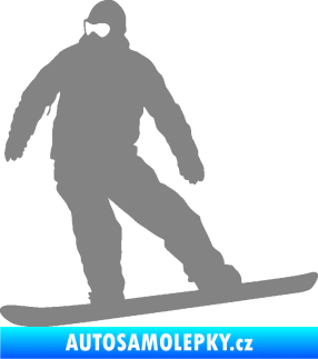 Samolepka Snowboard 034 levá šedá