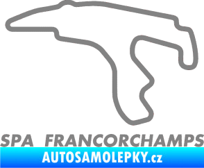 Samolepka Okruh Spa Francorchamps šedá