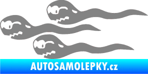 Samolepka Spermie levá šedá