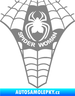 Samolepka Spider woman pavoučí žena šedá