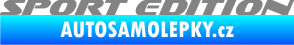 Samolepka Sport edition 003 nápis šedá