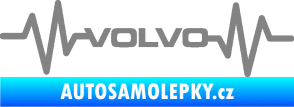 Samolepka Srdeční tep 020 volvo šedá