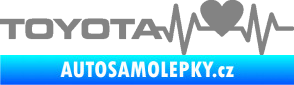 Samolepka Srdeční tep 023 levá toyota šedá