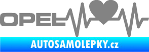 Samolepka Srdeční tep 028 levá Opel šedá