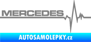 Samolepka Srdeční tep 035 levá mercedes šedá
