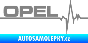 Samolepka Srdeční tep 036 levá Opel šedá