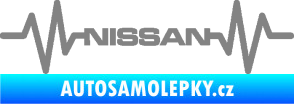 Samolepka Srdeční tep 051 Nissan šedá