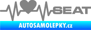 Samolepka Srdeční tep 060 pravá Seat šedá
