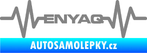 Samolepka Srdeční tep 063 Enyaq šedá