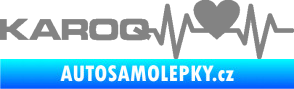 Samolepka Srdeční tep 068 levá Karoq šedá