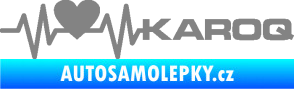Samolepka Srdeční tep 068 pravá Karoq šedá