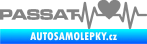 Samolepka Srdeční tep 077 levá Volkswagen Passat šedá