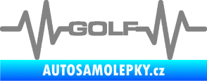 Samolepka Srdeční tep 085 Volkswagen Golf šedá