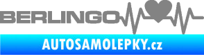 Samolepka Srdeční tep 092 levá Berlingo Citroen šedá