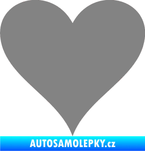 Samolepka Srdíčko 001 šedá