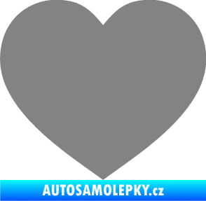 Samolepka Srdíčko 002 šedá