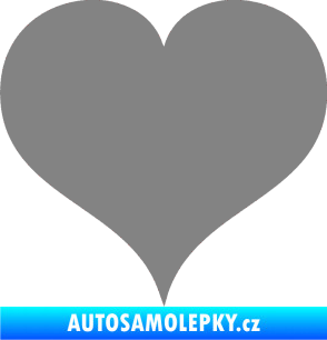 Samolepka Srdíčko 003 šedá