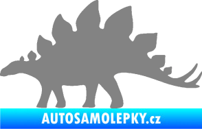Samolepka Stegosaurus 001 levá šedá
