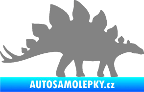Samolepka Stegosaurus 001 pravá šedá