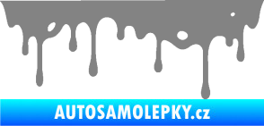 Samolepka Stékající skvrna 004 pravá šedá