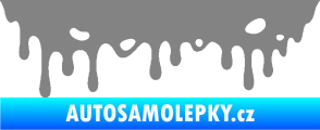 Samolepka Stékající skvrna 006 levá šedá