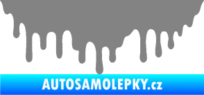 Samolepka Stékající skvrna 007 levá šedá