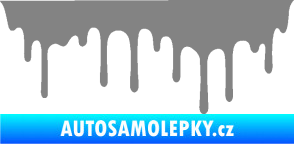 Samolepka Stékající skvrna 008 levá šedá