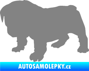 Samolepka Štěňátko 004 levá francouzský buldoček šedá