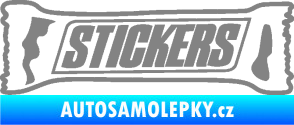 Samolepka Stickers nápis šedá