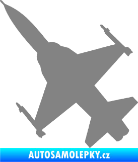 Samolepka Stíhací letoun 003 levá šedá