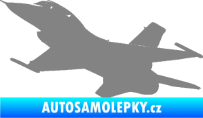 Samolepka Stíhací letoun 004 levá šedá