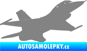 Samolepka Stíhací letoun 004 pravá šedá