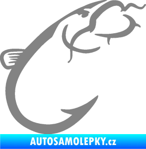 Samolepka Sumec 003 pravá šedá