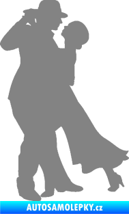 Samolepka Tanec 013 levá tango  šedá