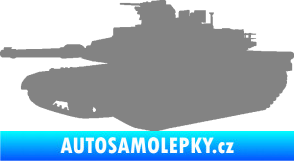 Samolepka Tank 002 levá M1 Abrams šedá