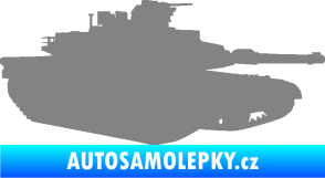 Samolepka Tank 002 pravá M1 Abrams šedá