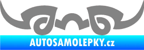 Samolepka Tetování 127 šedá