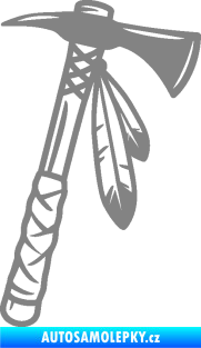 Samolepka Tomahawk 001 pravá šedá