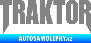 Samolepka Traktor - music šedá