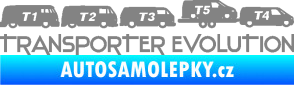 Samolepka Transporter evolution - pravá šedá