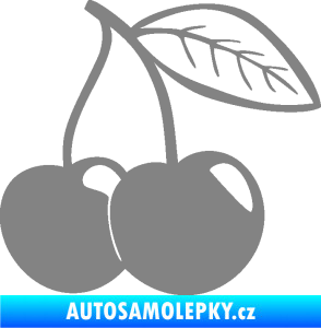Samolepka Třešně 003 pravá šedá