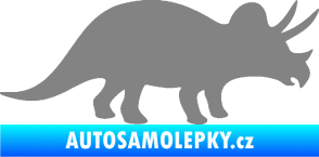 Samolepka Triceratops 001 pravá šedá