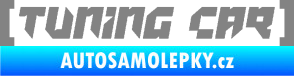 Samolepka Tuning car šedá
