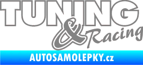 Samolepka Tuning racing obrys šedá