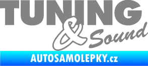 Samolepka Tuning sound šedá